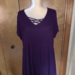 Criss-Cross Ribbed Knit Torrid Tunic